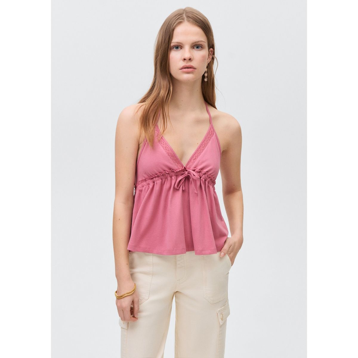 MANGO TEEN - Top Casual Mujer Mango Teen