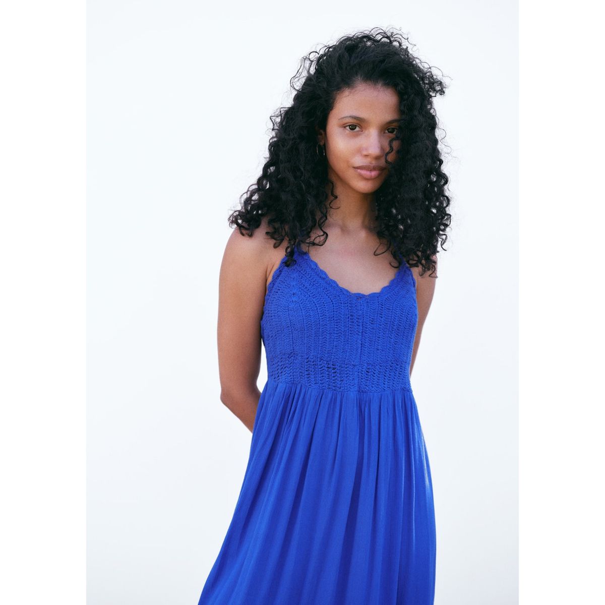 MANGO TEEN - Vestido Largo Mujer Mango