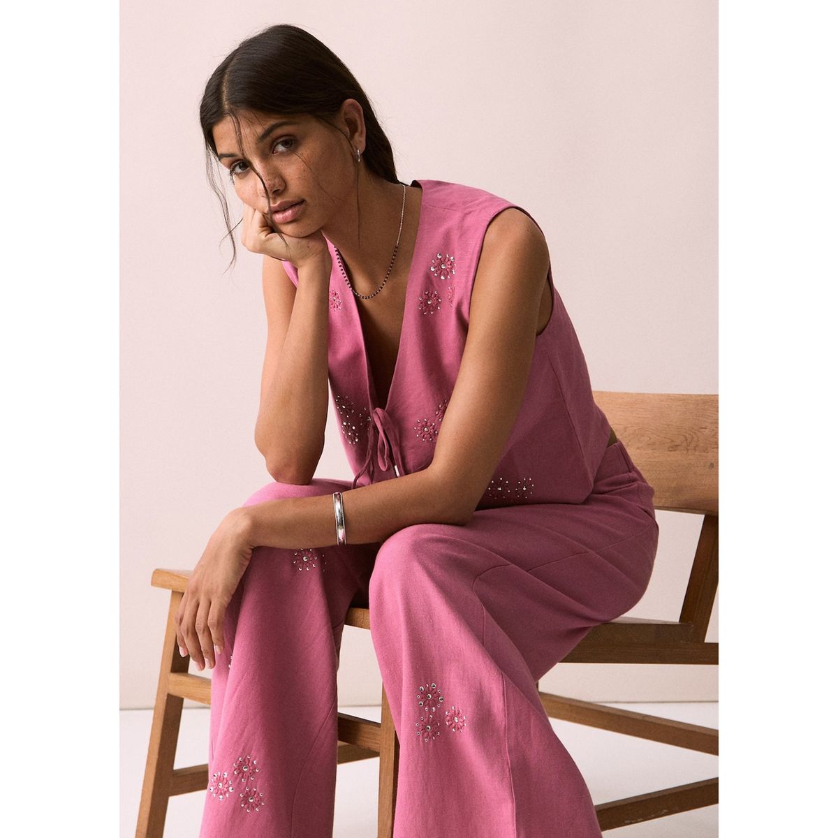 MANGO TEEN - Chaleco Casual Mujer Mango Teen