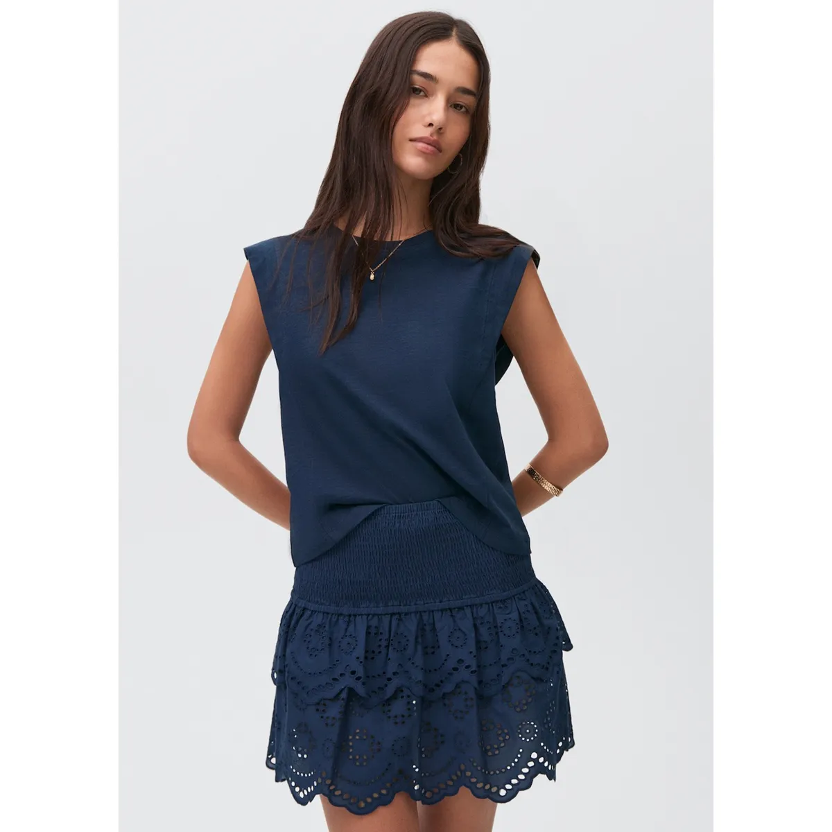 MANGO TEEN - Falda Corta Mujer Mango Teen