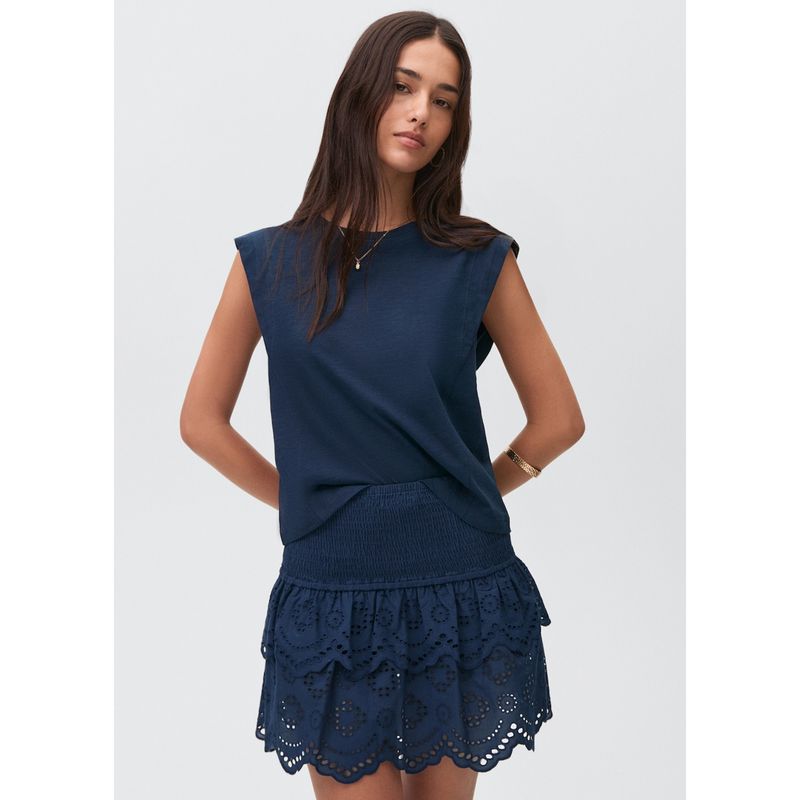 MANGO TEEN - Falda Corta Mujer Mango Teen