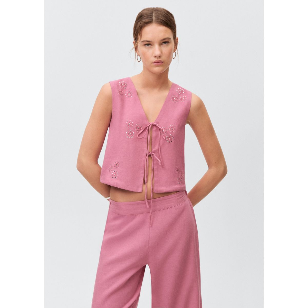 MANGO TEEN - Pantalón Casual Mujer Mango Teen.