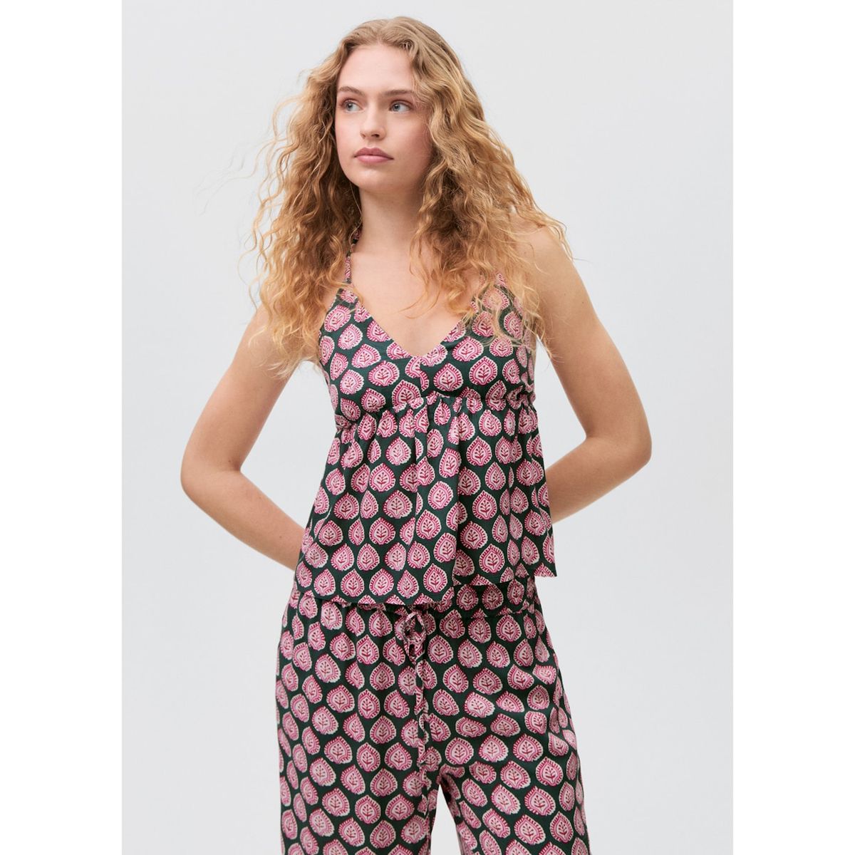 MANGO TEEN - Pantalón Casual Mujer Mango Teen