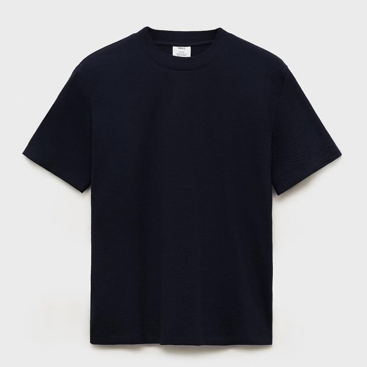 MANGO - Camiseta Algodón Seersucker Mango Man