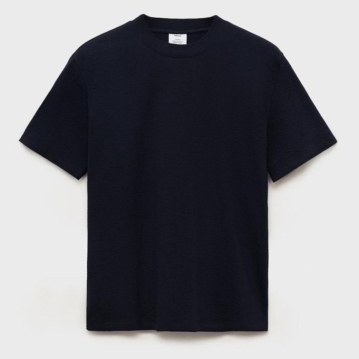 MANGO - Camiseta Algodón Seersucker Mango Man