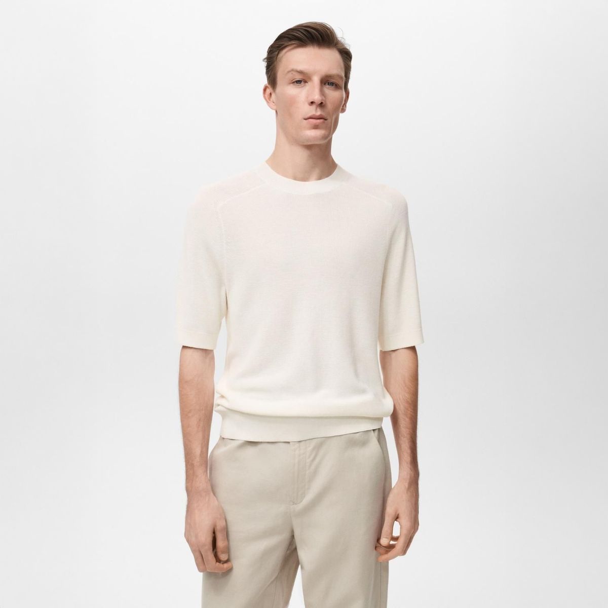 MANGO - Polo Manga Corta Punto Fino Mango Man