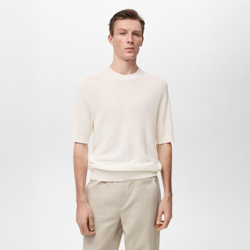 MANGO - Polo Manga Corta Punto Fino Mango Man