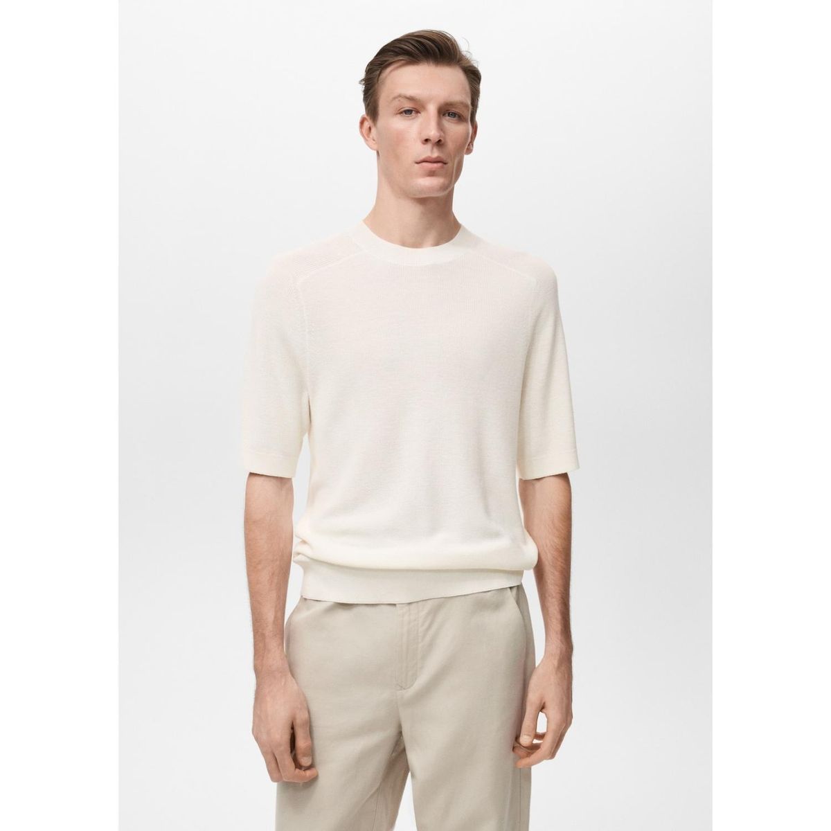 MANGO - Polo Manga Corta Punto Fino Mango Man