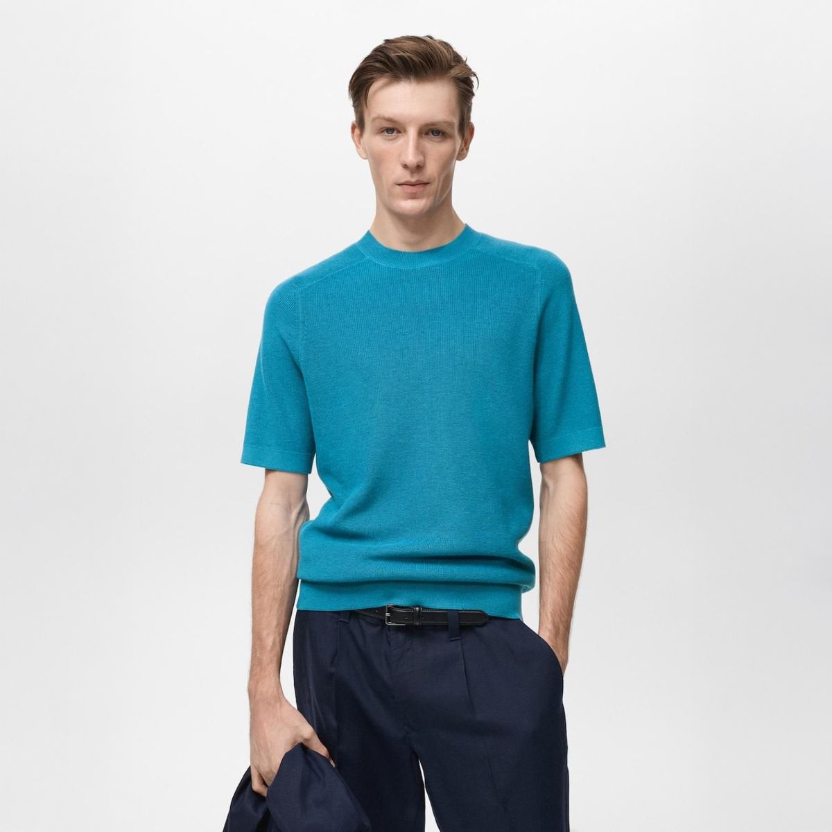 MANGO - Polo Manga Corta Punto Fino Mango Man