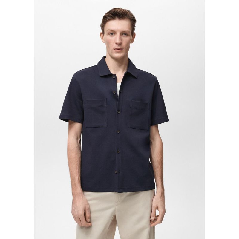 MANGO - Camisa Algodón Casual Mango Man