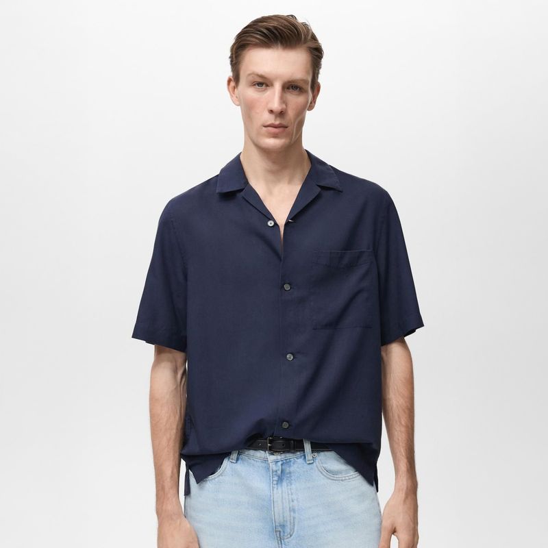 MANGO - Camisa Manga Corta Mango Man