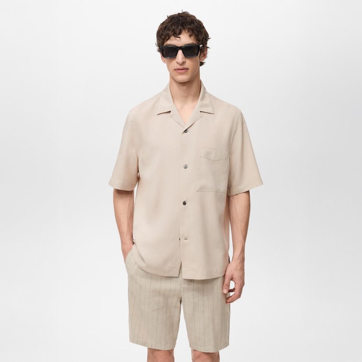 MANGO - Camisa Manga Corta Mango Man