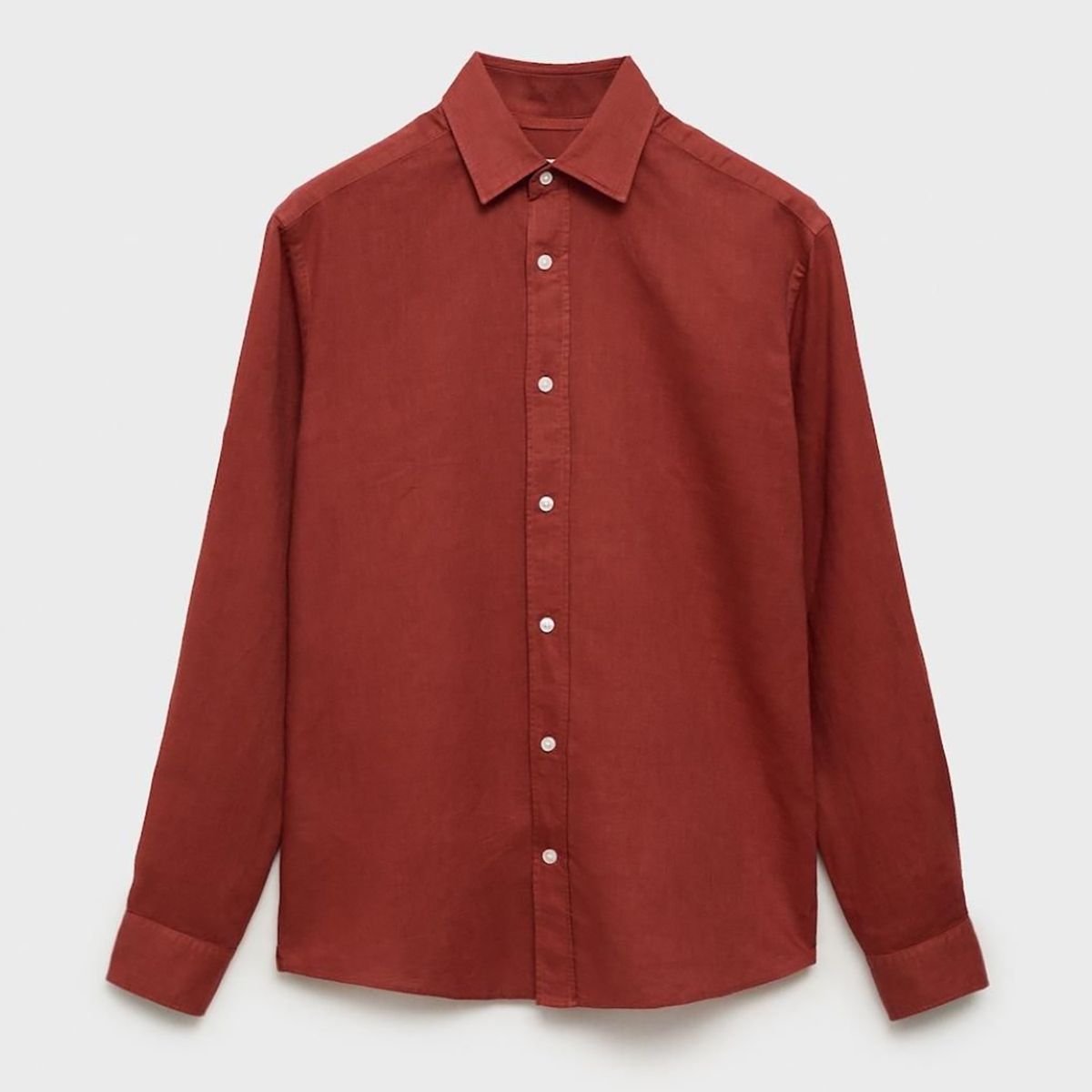 MANGO - Camisa Lino Casual Mango Man