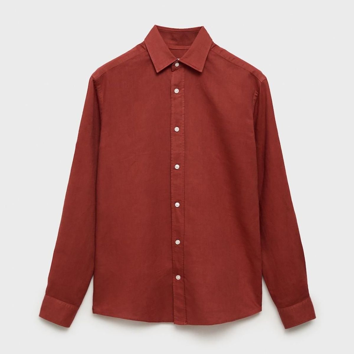 MANGO - Camisa Lino Casual Mango Man