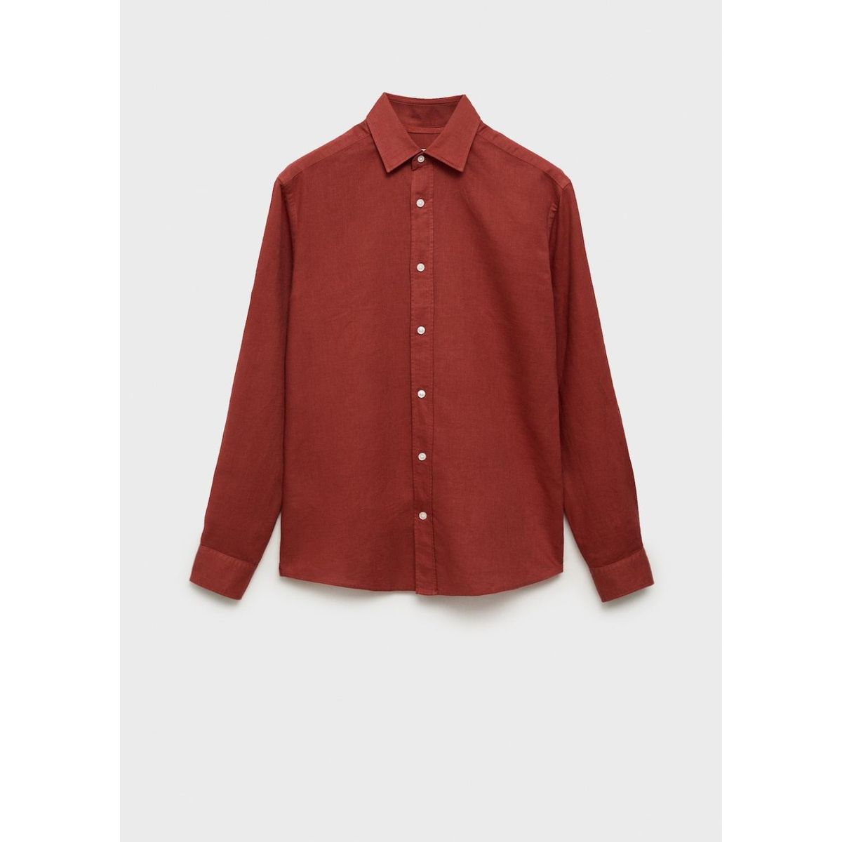 MANGO - Camisa Lino Casual Mango Man