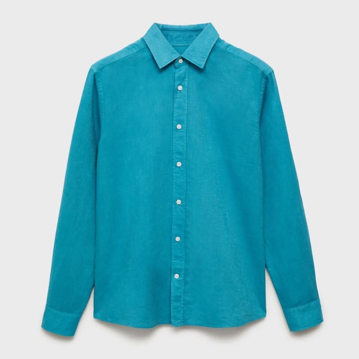 MANGO - Camisa Lino Casual Mango Man