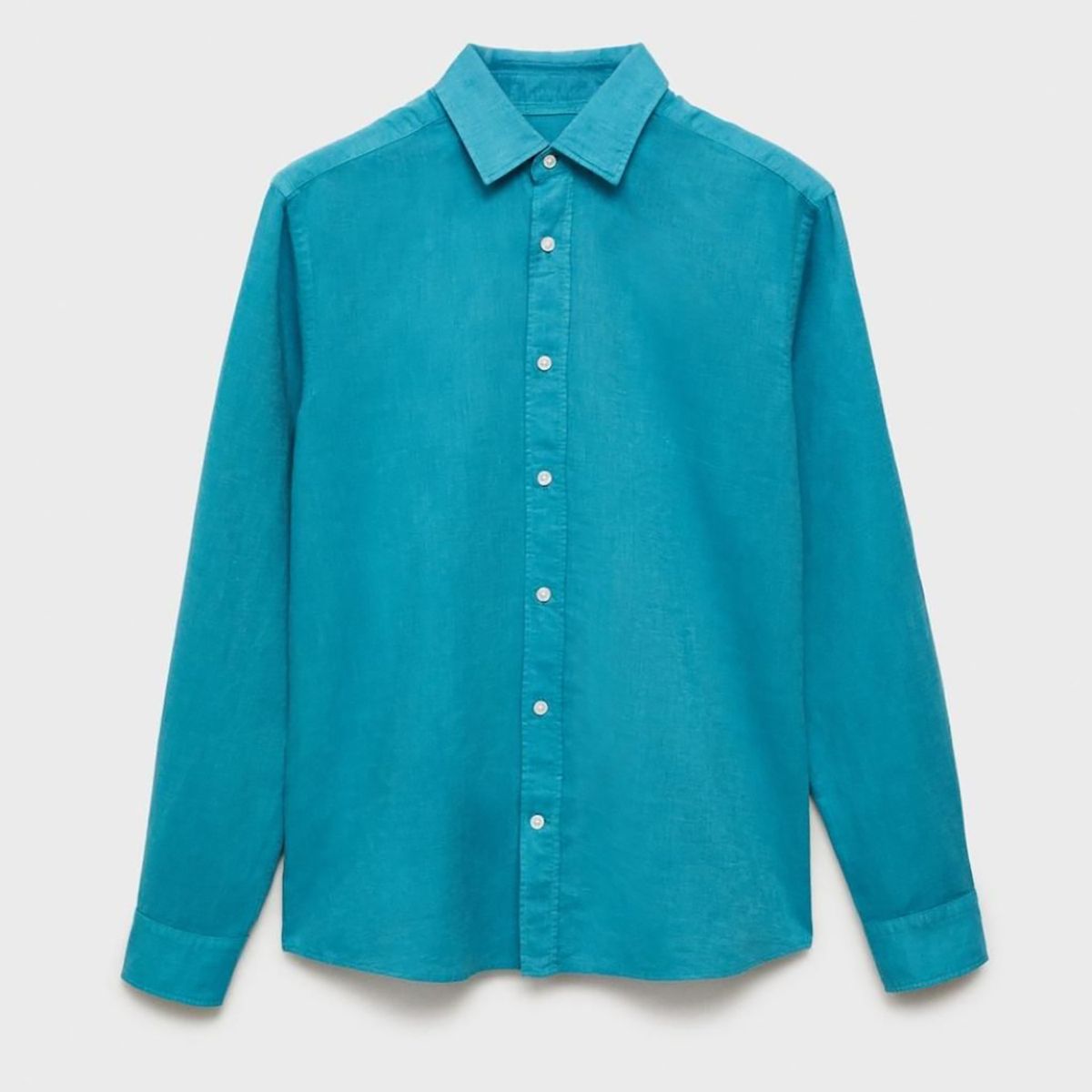 MANGO - Camisa Lino Casual Mango Man