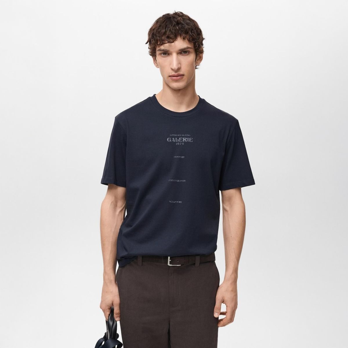 MANGO - Polo Estampada Manga Corta Mango Man