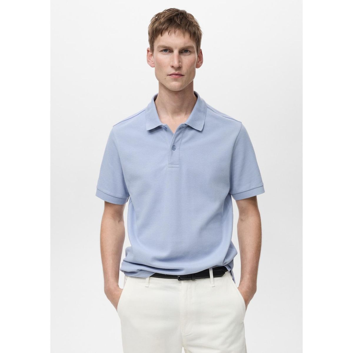 MANGO - Polo Regular Fit Algodón Piqué Mango Man