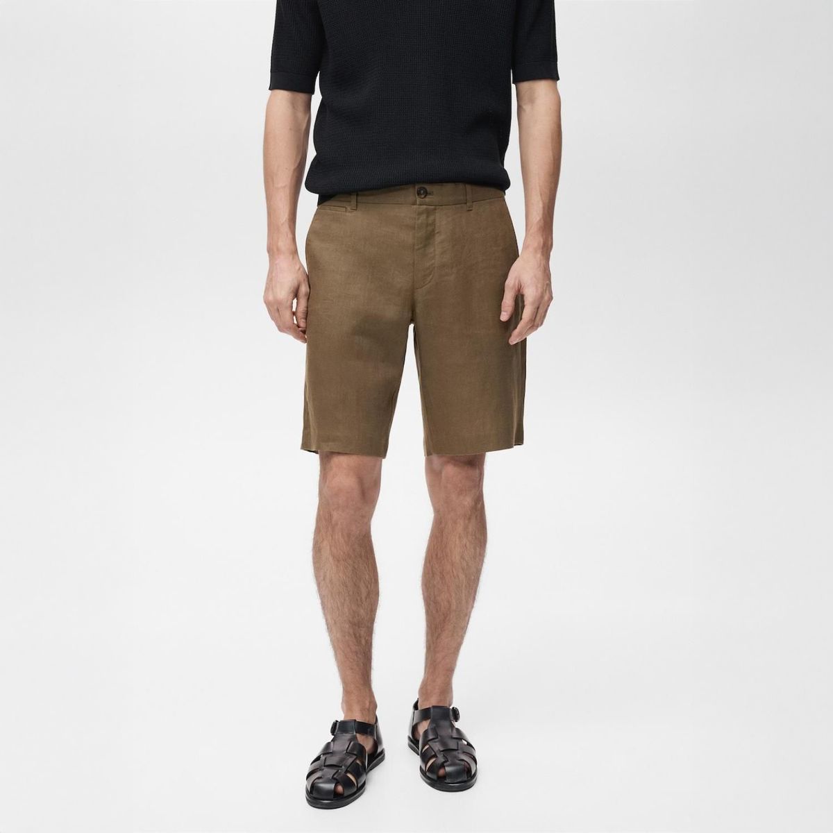 MANGO - Short Casual Slim Fit 100% Lino Mango Man