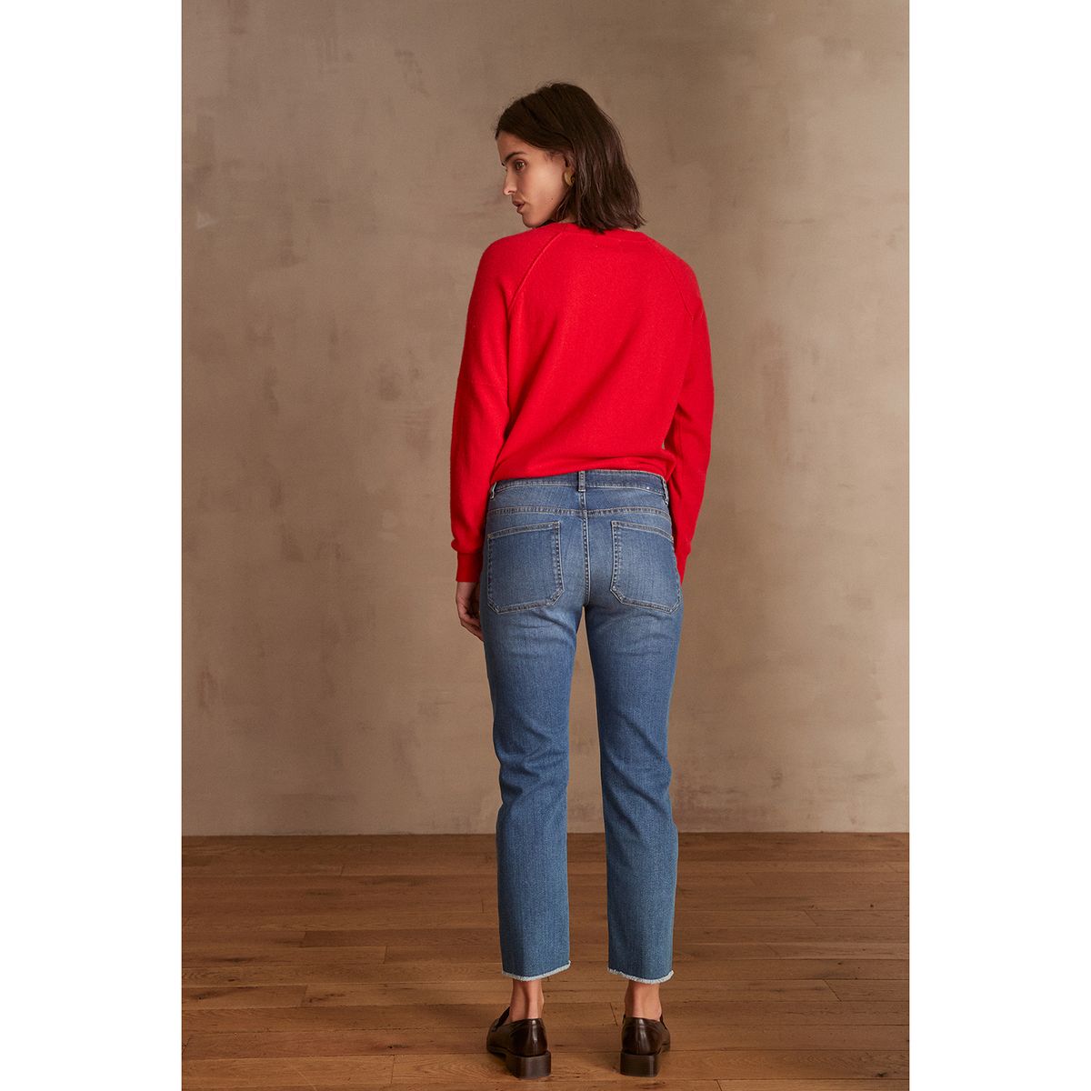 MAISON 123 - Jean Slim Tiro Medio Mujer Maison 123