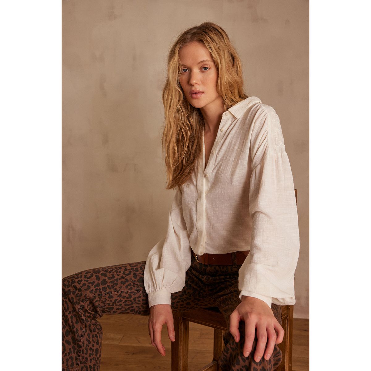 MAISON 123 - Blusa 100% Algodón Mujer Maison 123