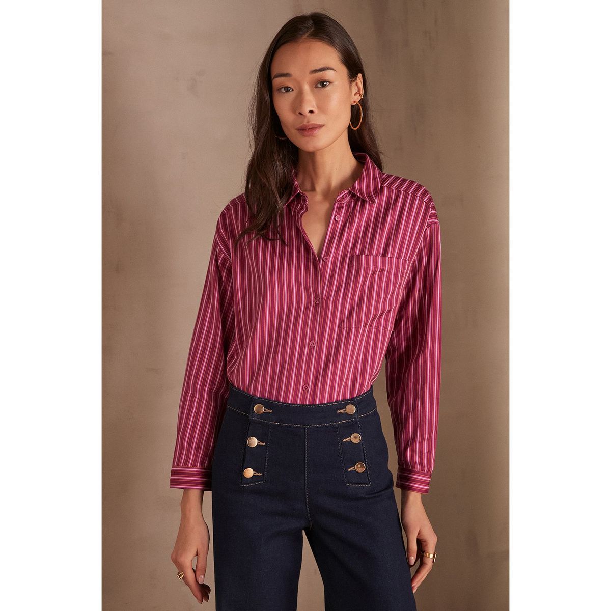 MAISON 123 - Blusa Ml Passy Rayure