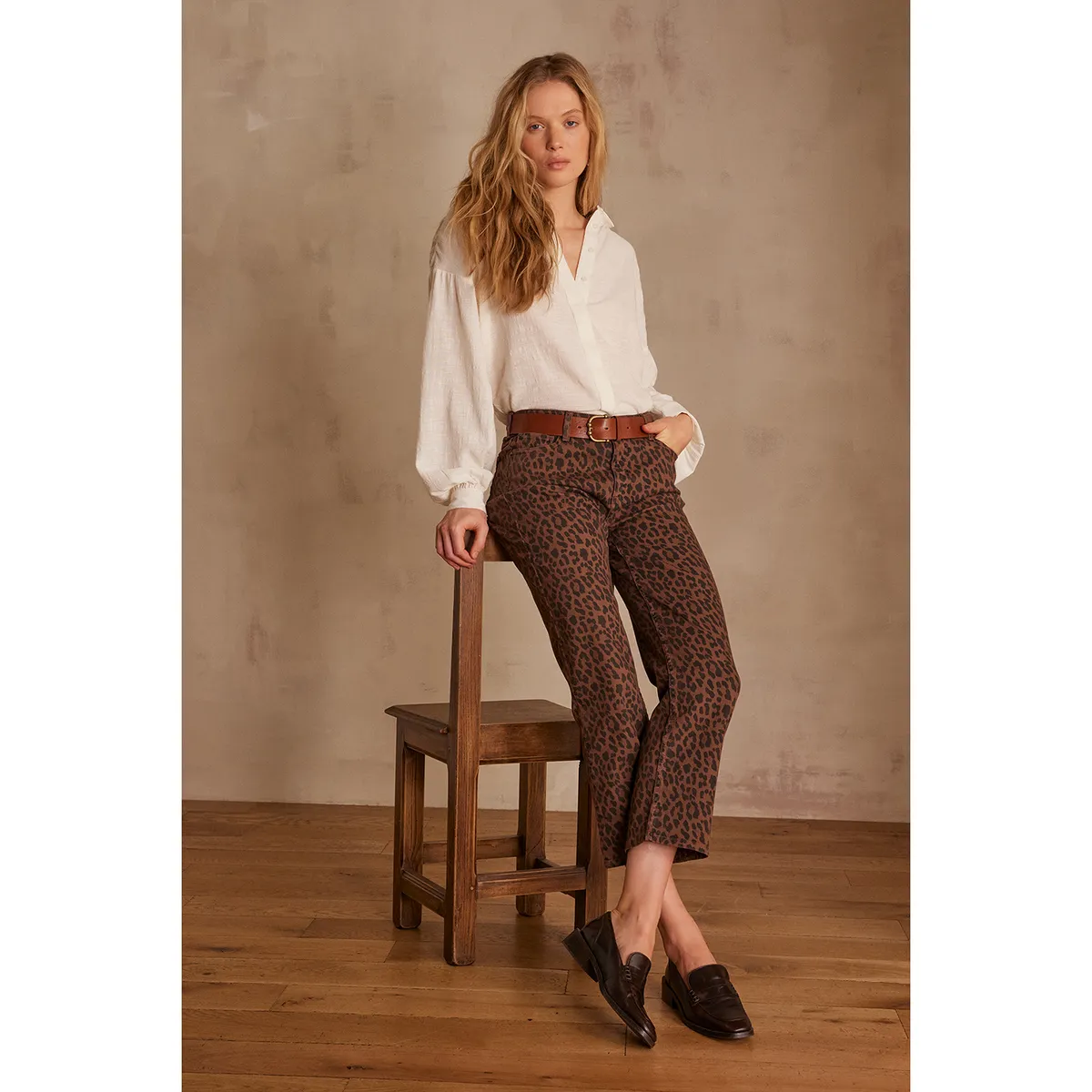 MAISON 123 - Pantalón 100% Algodón Mujer Maison 123