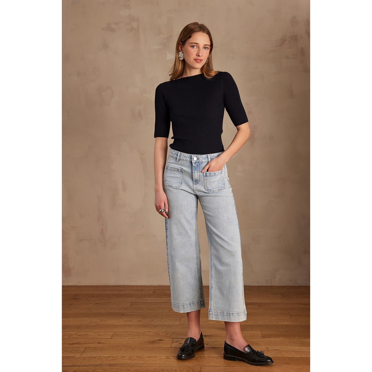 MAISON 123 - Jean Culotte Tiro Alto Mujer Maison 123