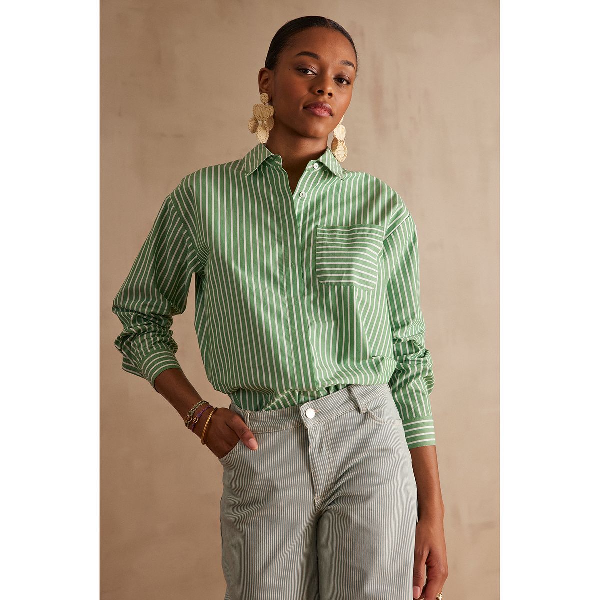 MAISON 123 - Blusa 100% Algodón Mujer Maison 123