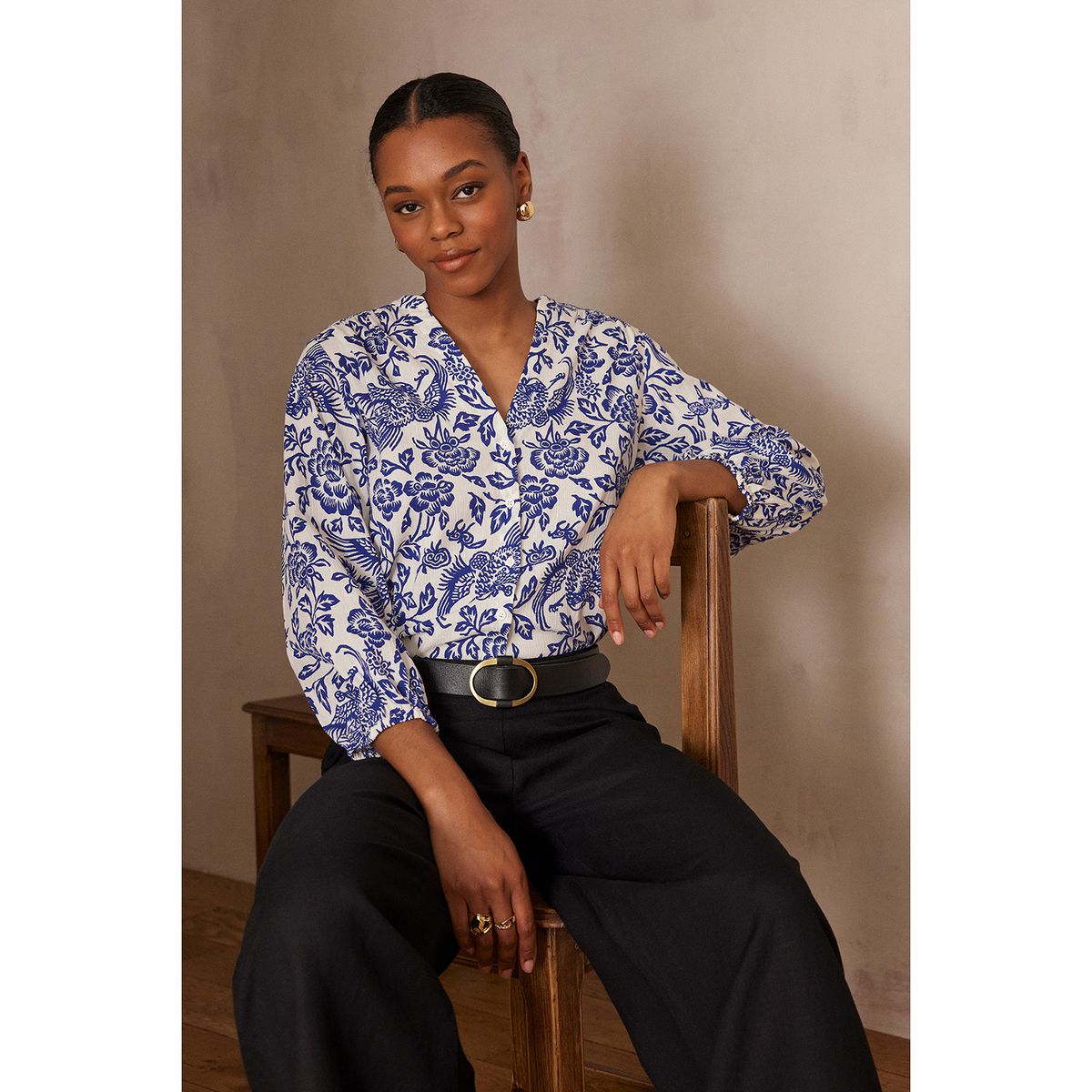 MAISON 123 - Blusa 100% Algodón Mujer Maison 123