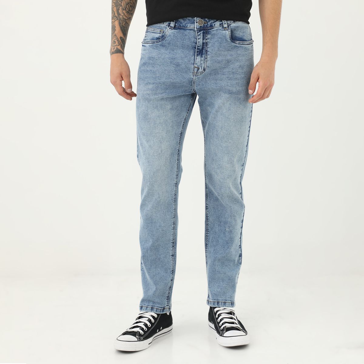 AMERICAN ABBEY - Jean Slim Algodón Casual Hombre American A
