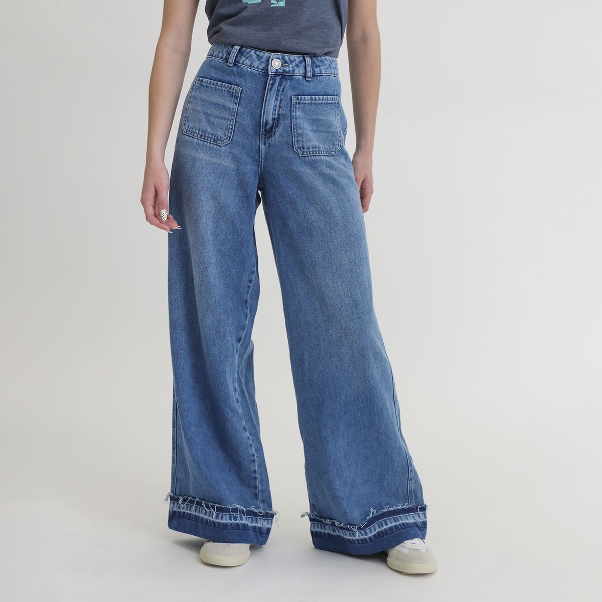 DOO AUSTRALIA - Jean Wide Leg Tiro Alto Mujer Doo Australia