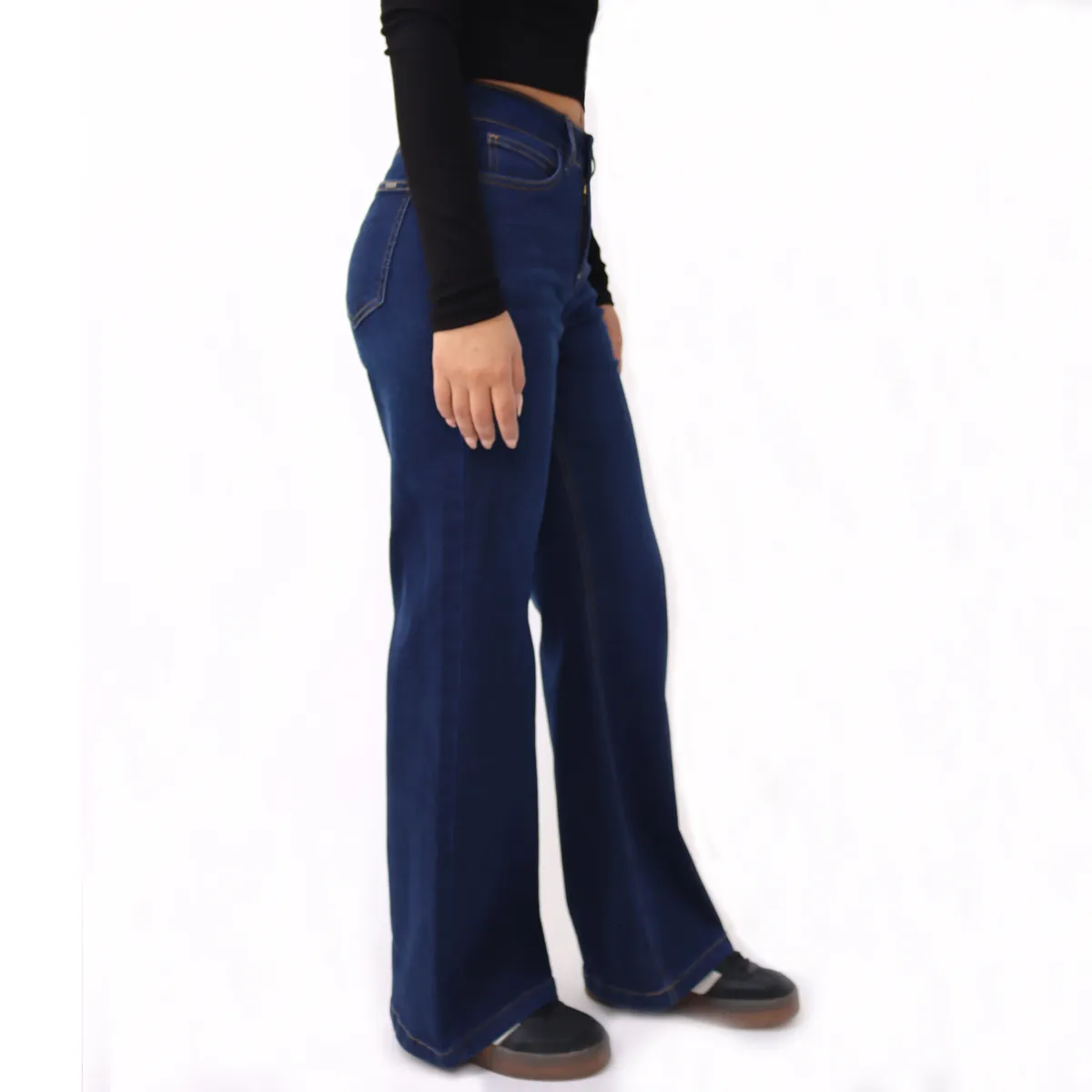 KAYRA POBLET - Jean Mujer Mide Rise Boot Cut