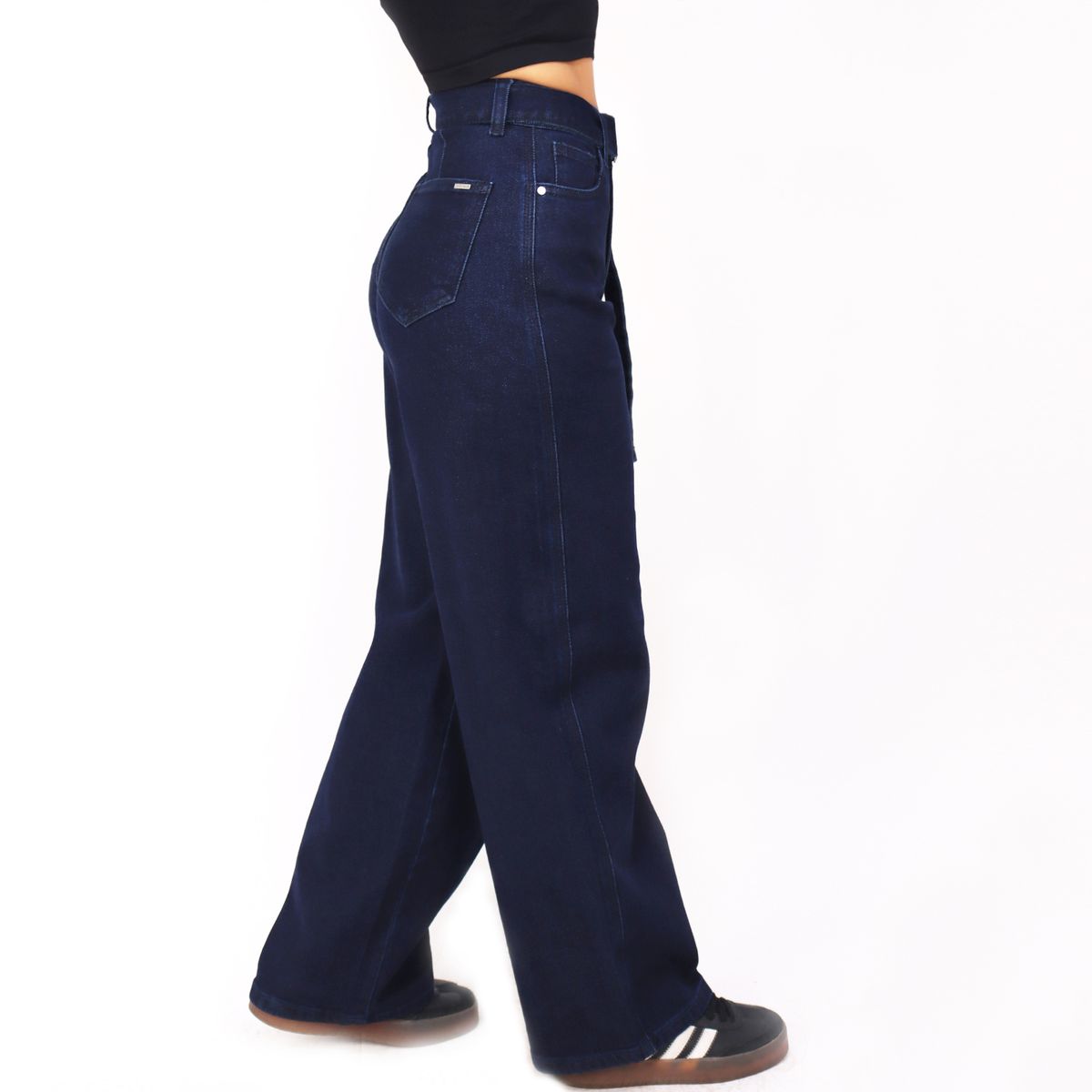 KAYRA POBLET - Jean Mujer Straight Length Belt