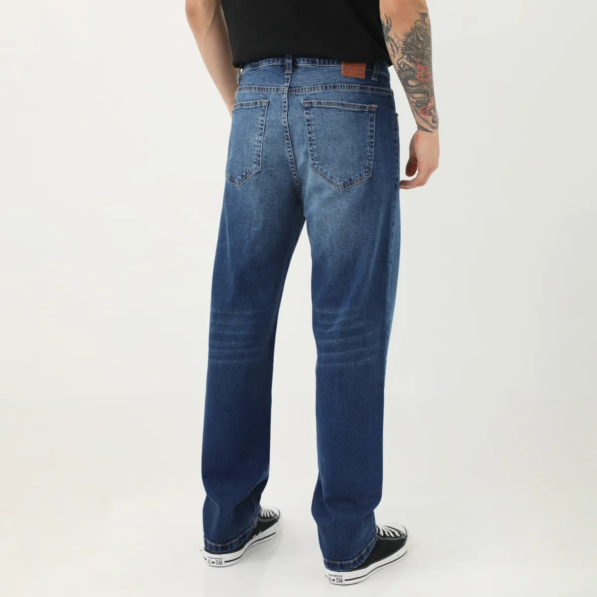 AMERICAN ABBEY - Jean Straight Algodón Casual Hombre American A