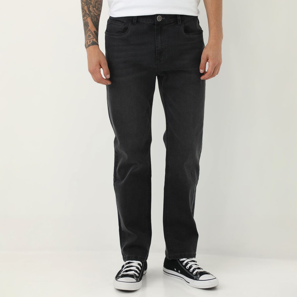 AMERICAN ABBEY - Jean Straight Algodón Casual Hombre American A