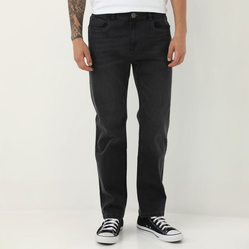 AMERICAN ABBEY - Jean Straight Algodón Casual Hombre American A