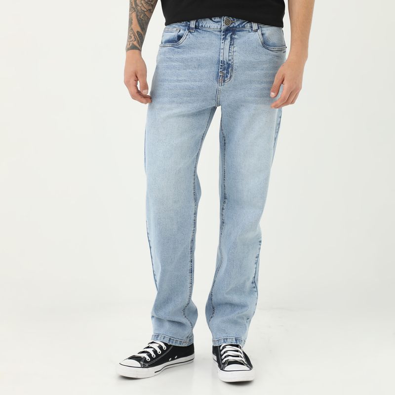 AMERICAN ABBEY - Jean Straight Algodón Casual Hombre American A
