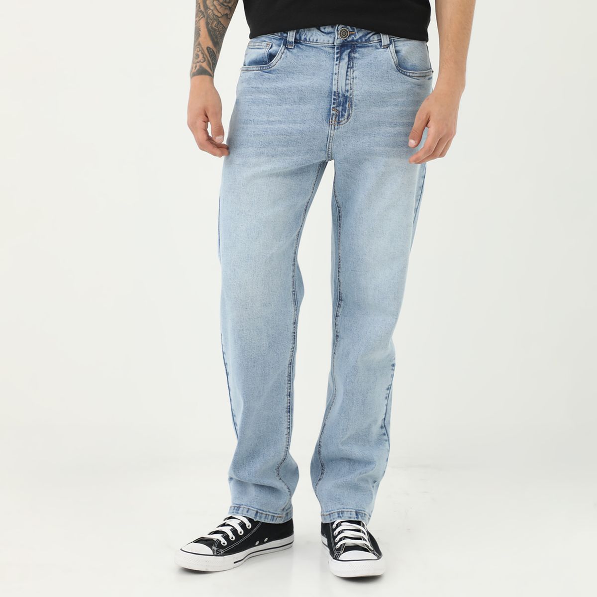 AMERICAN ABBEY - Jean Straight Algodón Casual Hombre American A