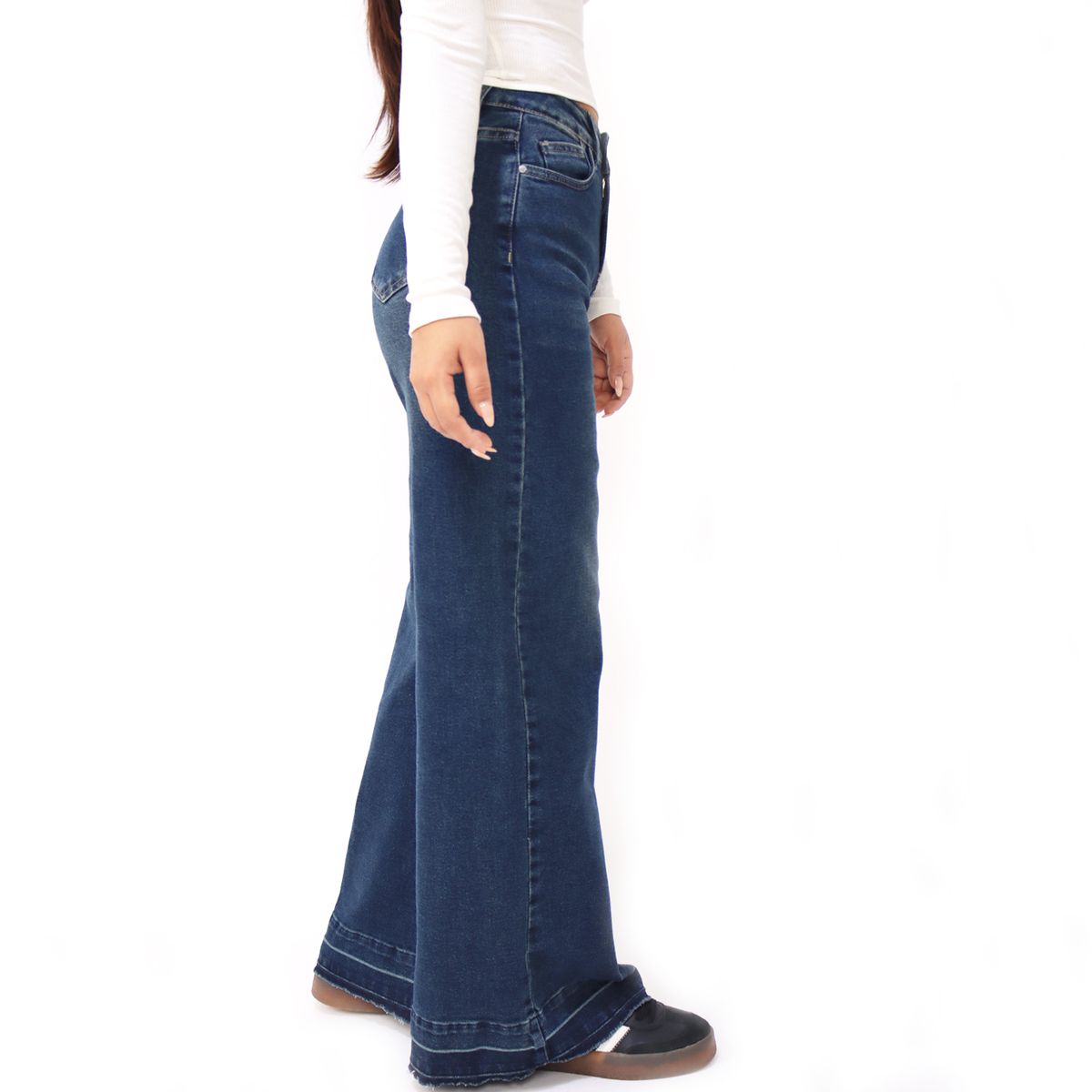 KAYRA POBLET - Jean Wide Leg Tiro Alto Mujer Kayra Poblet