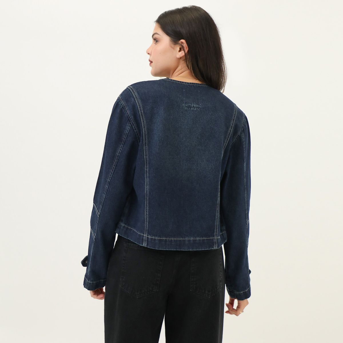 SYBILLA - Casaca Denim Casual Mujer