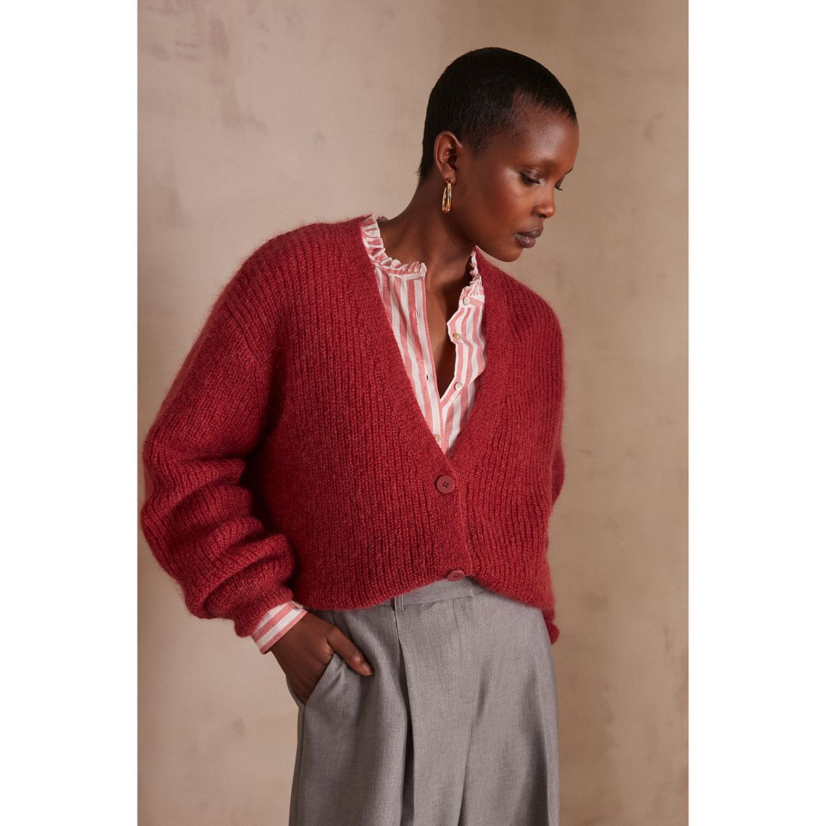 MAISON 123 - Cardigan Casual Mujer Maison 123
