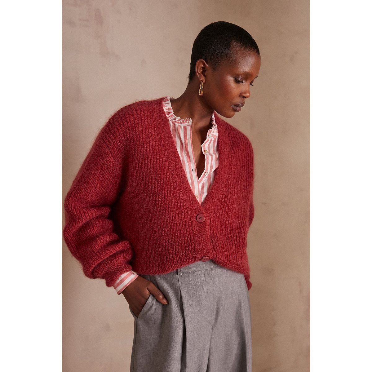 MAISON 123 - Cardigan Casual Mujer Maison 123
