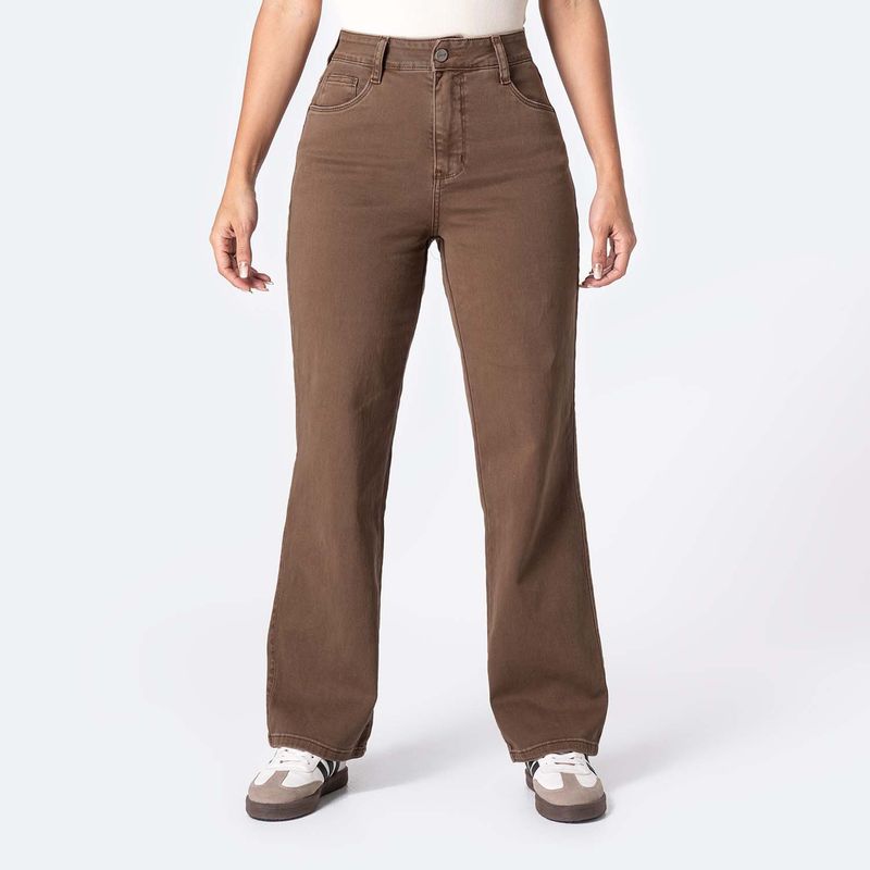 PIONIER - Pantalón Straight Algodón Mujer Pionier