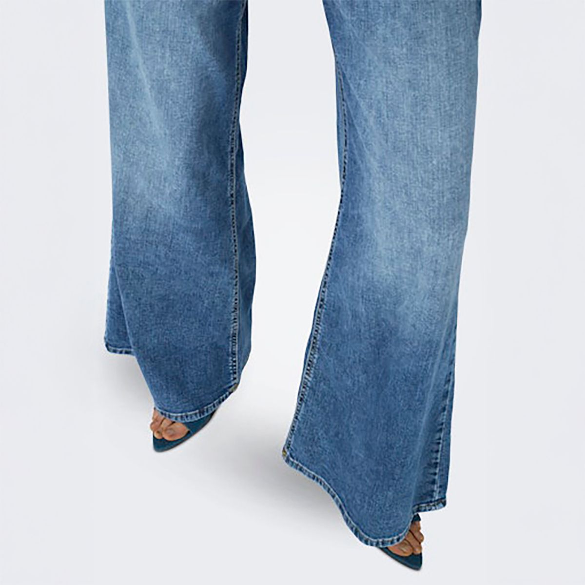 ONLY - Jean Wide Leg Tiro Alto Mujer Only