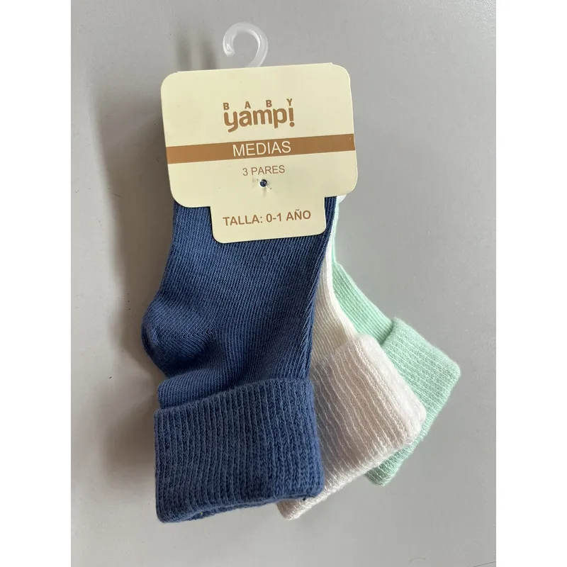 YAMP - Medias Bebé Niño Pack X3 Yamp