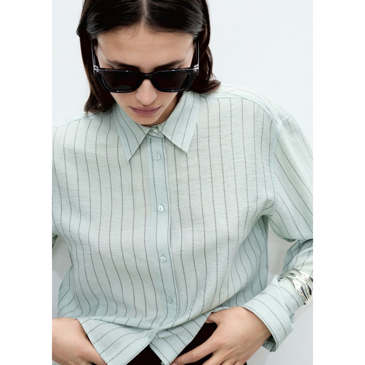 MANGO - Blusa Casual Mujer Mango