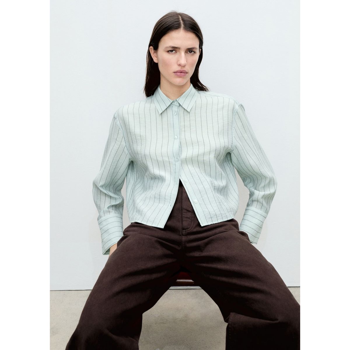 MANGO - Blusa Casual Mujer Mango