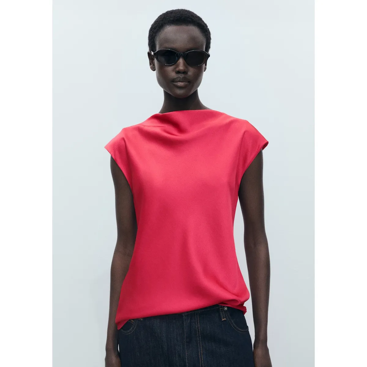 MANGO - Blusa Casual Mujer Mango